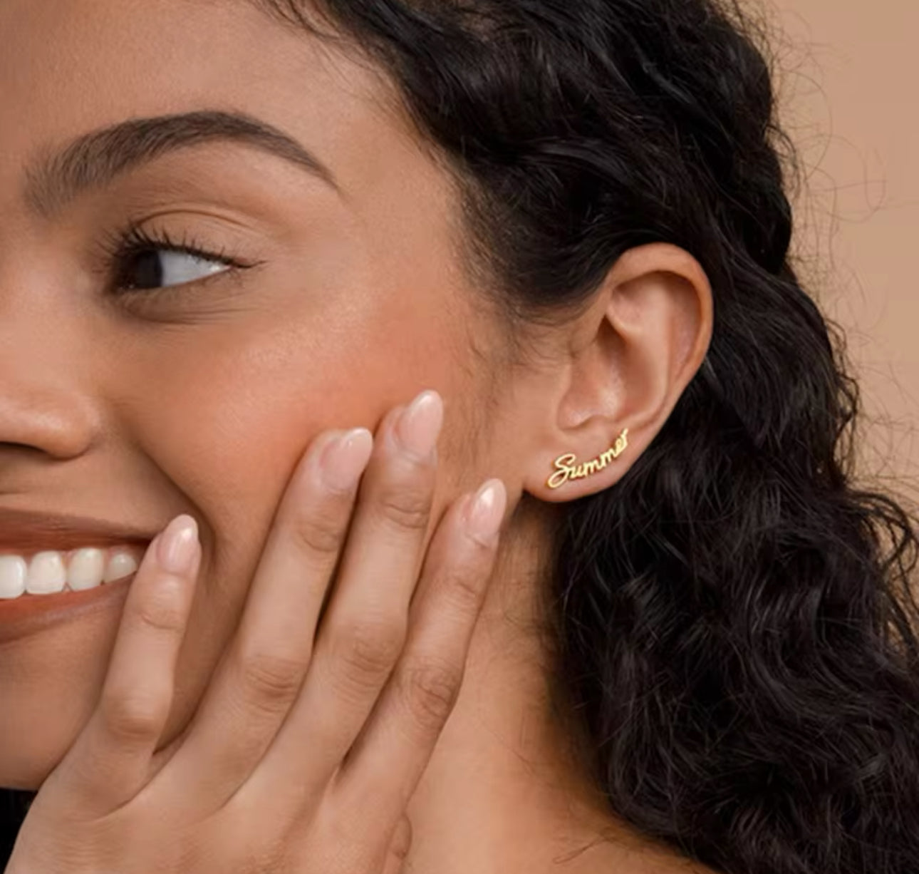 Custom name earrings