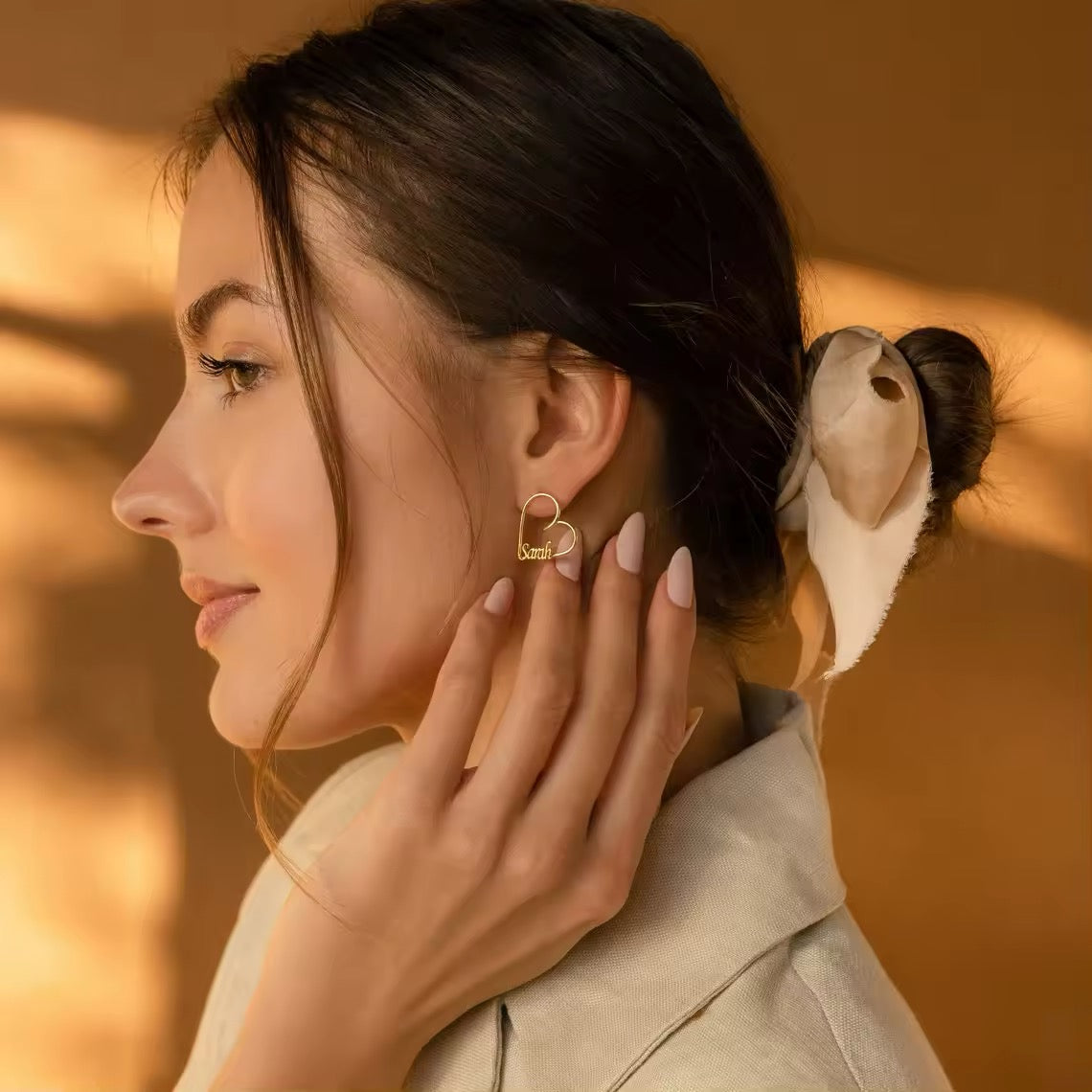 Name Earrings custom