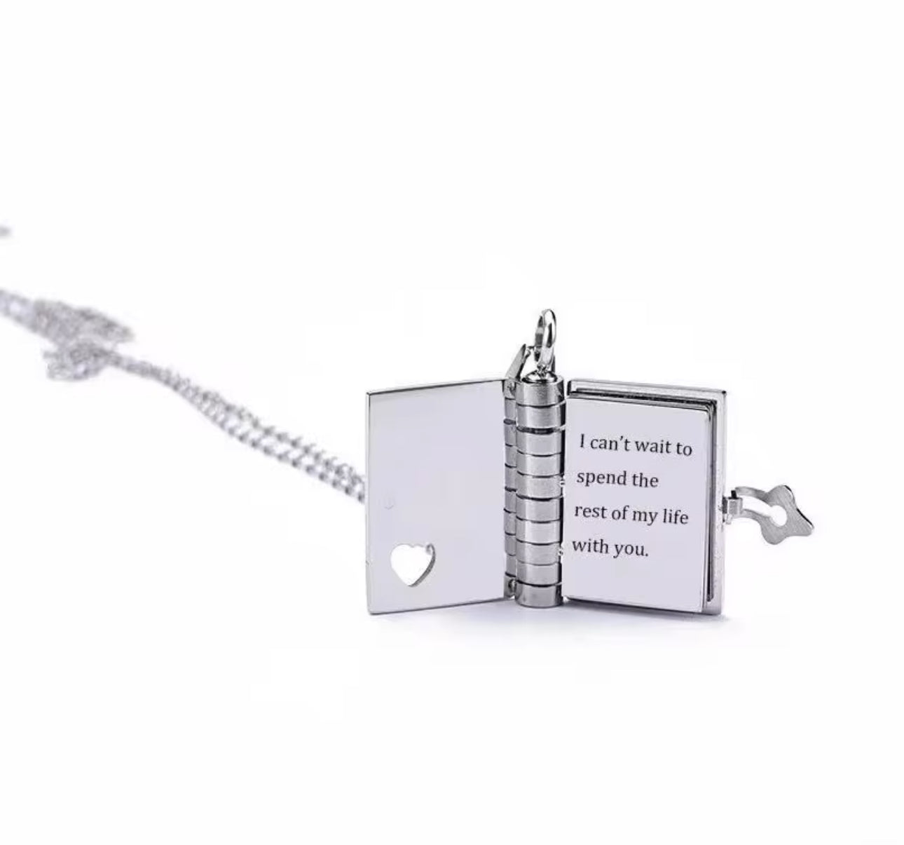 Book necklace