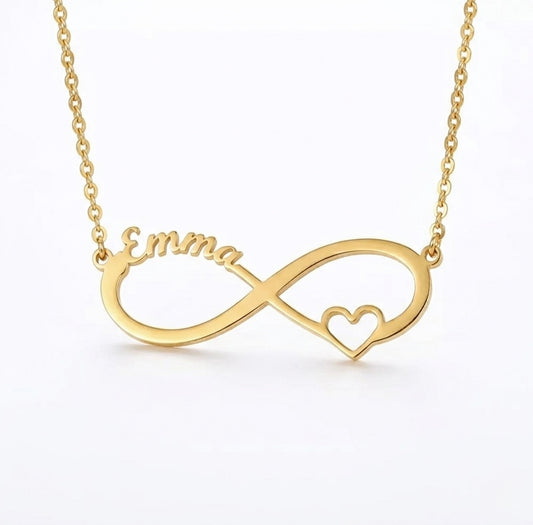 Personalized Infinity name necklace