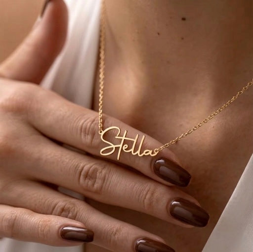 Set necklace custom name
