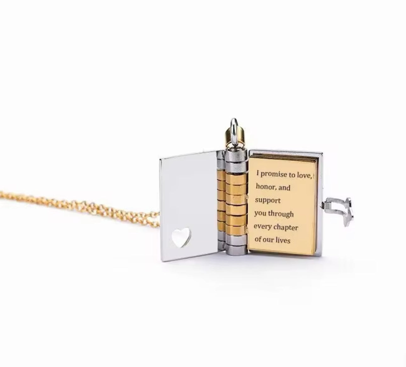 Book necklace