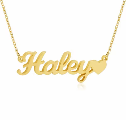 Necklace heart custom
