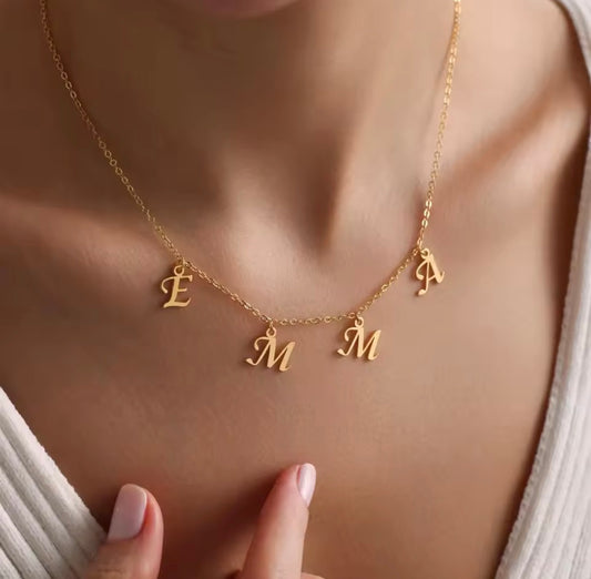 Berlin Initial name necklace