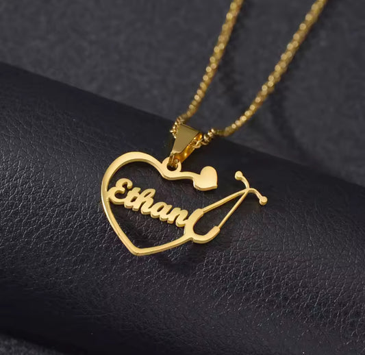 StethoScript Name Necklace